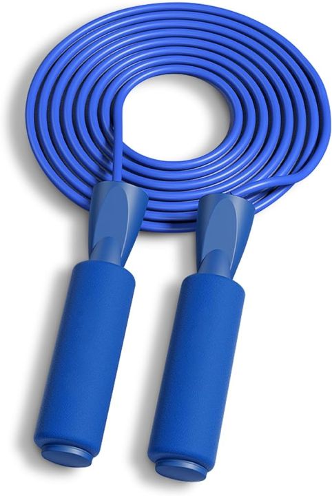 Jump Rope, Adjustable Jumping Ropes Cable with Ball Bearings, Skipping Rope Tangle-Free Rapid Speed for Men Women Kids, Steel Jump Ropes Workout with Foam Handles for Home Exercise, Fitness