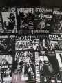 Black Graphic Aesthetic Wall Posters Collection - 12 posters per set - SIZE a6 - 4.1" x 5.8" INCH Classic Rock & Pop Art Prints for Home Decor movies marvel film. 