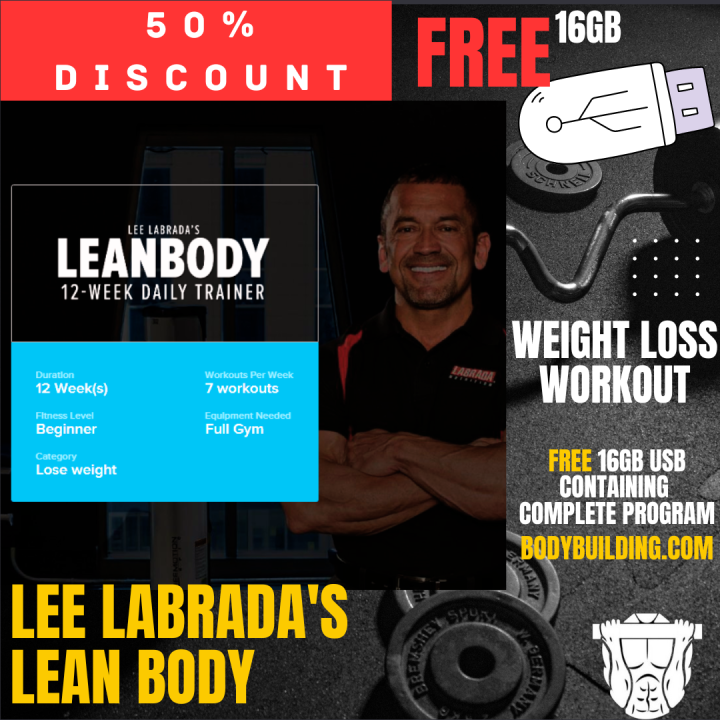 Lee Labrada's Lean Body 12-Week Trainer (Weight Lose Workout Plan) Fitness Training Programs