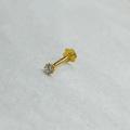 Get the Pure 22 Karat Gold Nose Pin/Kokka/Koka/Nose Ring/Nathli/Nathni with 1 Stone for Ladies/Womens/Girls. 