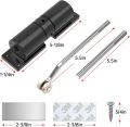 Automatic Door Closer Safety Spring Door Closer,Door Closer for Door Self Closing,Convert Hinged Doors to Self-Closing,Black. 