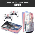 Suitable for Sony PS5 sticker optical drive ps4 game console full body sticker handle anti-slip sticker PS5 film. 