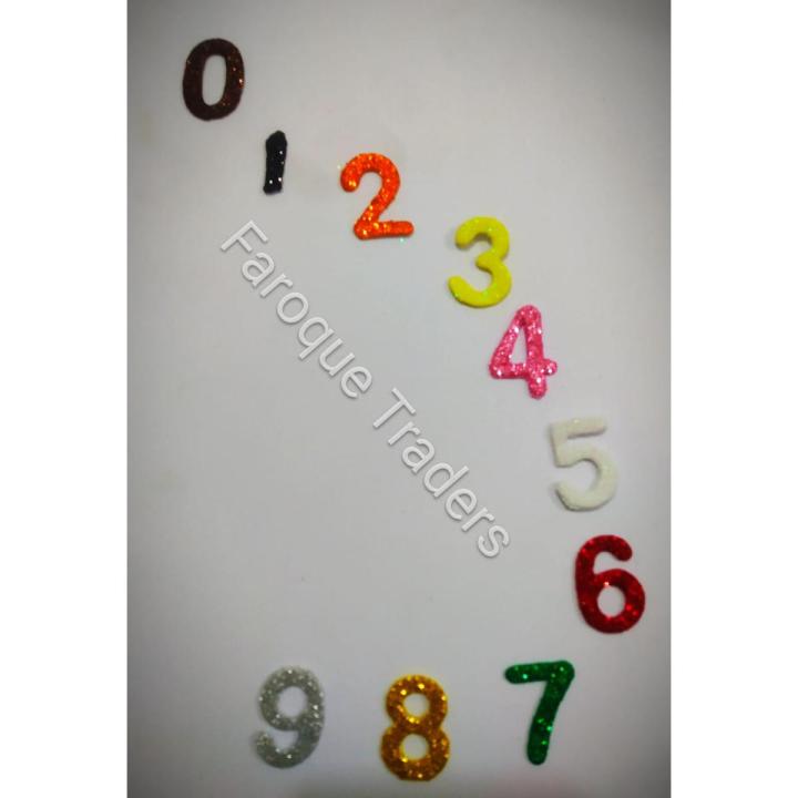 123 Glitter Foamy Sticker Counting (Pack of 3)
