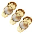 3X Stainless Steel Tea Strainer with Drip Bowl Easy Clean Loose Leaf Hanging Infuser Filter Kitchen Tool. 