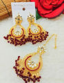 Eleve.pkArtificial Golden Ear Rings With Beautyfull Tika New Big Latkan Style New Look Long Lasting Polish For Beautyfull Girls Artical 756025. 