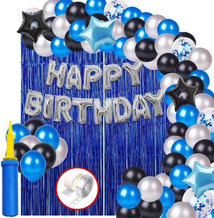 Beautiful%20happy%20birthday%20theme%20set%2030%20pcs%20balloon(10%20pcs%20black,silver%20&%20light%20blue)%20%202%20pcs%20foil%20star%20(light%20blue%20and%20black)%20silver%20happy%20birthday%20foil%20and%201%20blue%20curtain%20-%20Image%202