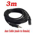 1.5 Meter 3.5mm Male-to-Female AUX Audio Extension Cable. 
