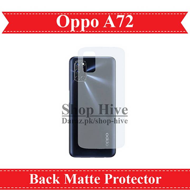 Oppo A72 Back Matte Protector Soft film Protection Soft Skin Sheet For A72