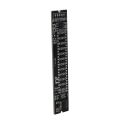 Mini Dual 12 Level Indicator LED Light Bar VU Meter Stereo Amplifier Board Adjustable Light Speed Board with (A). 