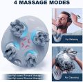 Electric Head Massager, Portable Head Scalp Massager Scalp Massager for Hair Growth, Stress Relief, Deep Cleaning, Full Body Massage (White). 