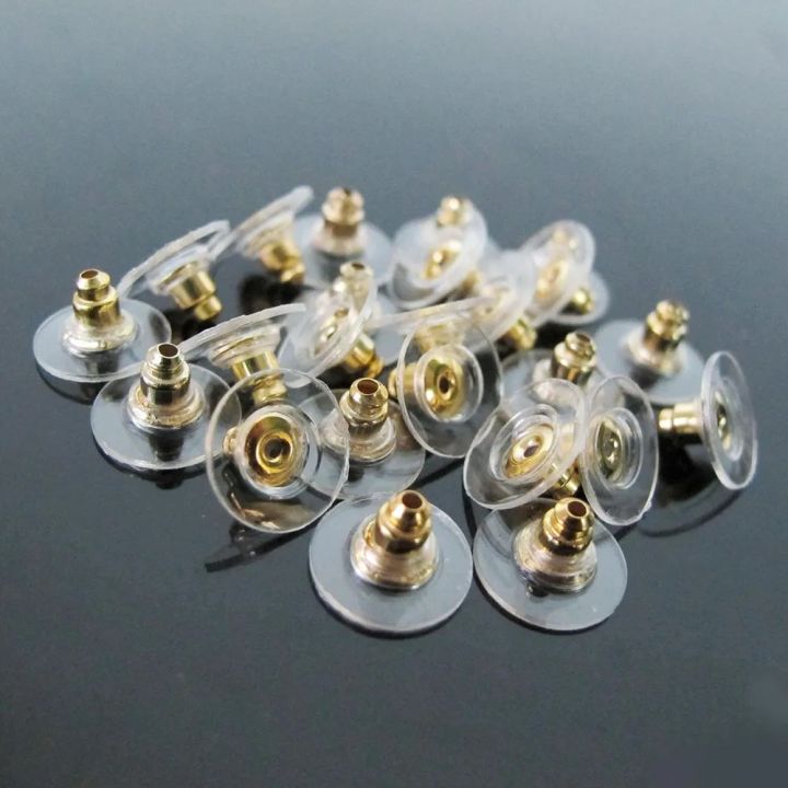 Soft Silicone Rubber Earring Back Stoppers for Stud Earrings  DIY Findings Jewelry Making Accessories ( 50 Pcs )