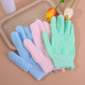 1/2/6Pcs Five Fingers Bath Exfoliating Glove Scrub Body Foam Back Bathing Cleaning Gloves Bathroom Accessories. 