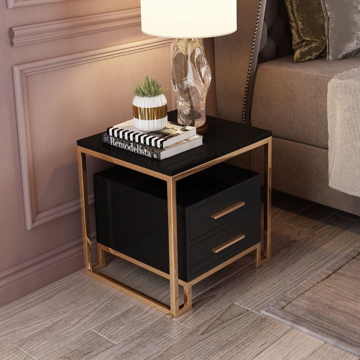 Luxury%20Two%20Drawer%20Side%20Table%20-%20Modern%20Bedside%20Table%20with%20Serving%20and%20Nesting%20Capabilities,%20Wooden%20Accent%20End%20Table%20-%20Image%202