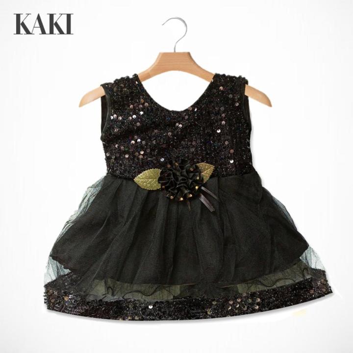 Black Party Wear Frocks and Party Wear Dresses for Baby Girls
