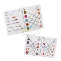 Tracing Workbook Set,Reusable Calligraphy Copybook , Practice Drawing Book for Kids , Handwriting book children learning toys 64 Page Kids educational learning tracing book stroke line dot to dot tracing workbook. 