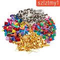 [Thunder] Metal Mini Brads Split Pin Nail Round Pinwheel DIY Paper Fastener. 