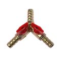 Gas joint 3 way T with valve control. 
