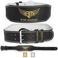Weight Lifting Belt Cow Hide real Leather Back Gym Lifting Weight Belt. 
