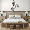 3PCS Large-Scale wall sticker Leaf Wall Art - No Feathers, Creative Home Decoration, Garden Accent, Family Wall Decoration Artwork, Add a Touch of Nature to Your Space / wall decal. 