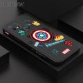 Hontinga for Infinix Hot 10i / Smart 5 Pro Back Cover Cartoon Anime Icon Design Side Design Case Square Edge Liquid Silicone Phone Case. 