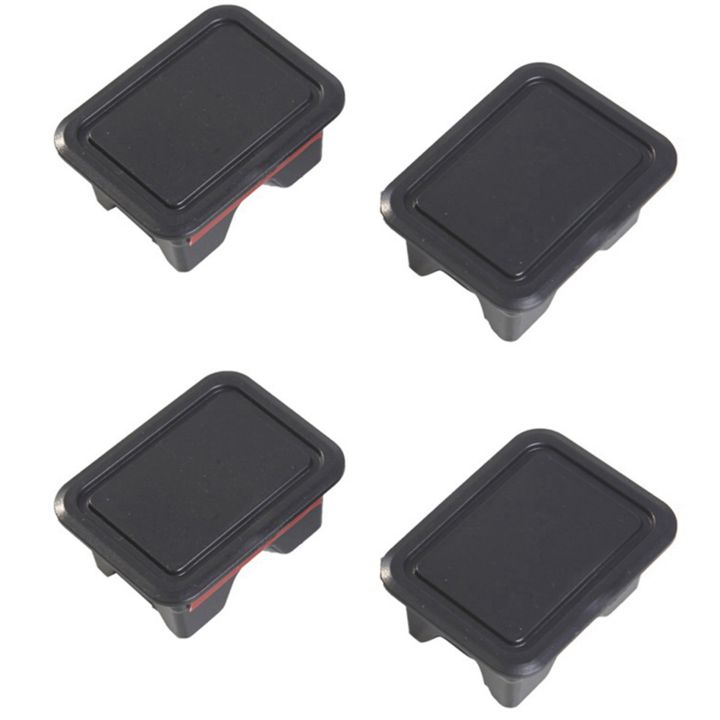 for Ram 1500 Stake Pocket Covers, Rear Truck Bed Rail Stake Pocket Cover for Dodge Ram 2019 2020 2021 (Set of 4)