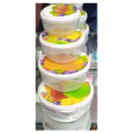Food Container Bowl Microwave Safe BPA Free Plastic Bowl - 4Pcs Set Storege jar,box,multipurpos bowl fine quality. 