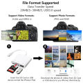 SD Card Reader for iPhone 14 13 12 11 15 Pro Max 3 in 1 Micro SD Memory Card Reader USB Adapter OTG for iPhone iPad Accessories. 