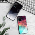 Phone Case Vivo Y21 Back Tempered Glass Cover Instagram Starry Sky Design Back Cover for Vivo Y21 Cover Shell Mirror Glass. 