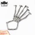 Carat Punk Skeleton Hand Bone Five-finger Ring Bracelet with Adjustable Chain Trendy Versatile Accessory for Southeast Asian Buyers. 