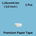 Surgical Paper Tape Roll – Soft & Breathable Adhesive Tape | 0.5 Inch 1 Inch 2 Inch 3 Inch 4 Inch | 1 to 12 Pcs | 4.5m Length | Multipurpose for Sensitive Surfaces, Eyelash Extensions, Crafts, DIY Projects & Beauty Use – Skin-Friendly & Easy to Remove. 