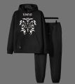 Lion Printed Fleece Full Sleeves Pull Over Hoodie & Trouser For Men & Boys. 