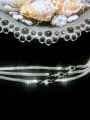 1 Classic Silver Snake Chain Necklace – Fashion Jewelry – Lightweight & Glossy. 