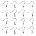 100 Pieces Silver Earring Hooks Base For Jewelry Making. 