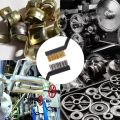 3 pcs Rust cleaner wire brush set brass stainless steel and nylon scrubber brushes set metal stove taps sink cleaning brush kitchen accessories bikes and car parts cleaning brush. 