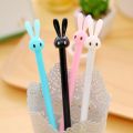Creative Office Supplies Writing Supplies Cartoon Animal Writting Tool 0.5mm Black Ink Pen Rabbit Gel Pen Cute Bunny Pen Signature Pen. 