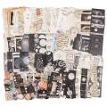 Vintage Scrapbook Supplies Pack (200 Pcs) for Art Journaling Junk Journal Planners DIY Paper Stickers (A). 