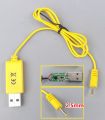 USB 3.7V-4.2V battery charger 2.5mm jack. 