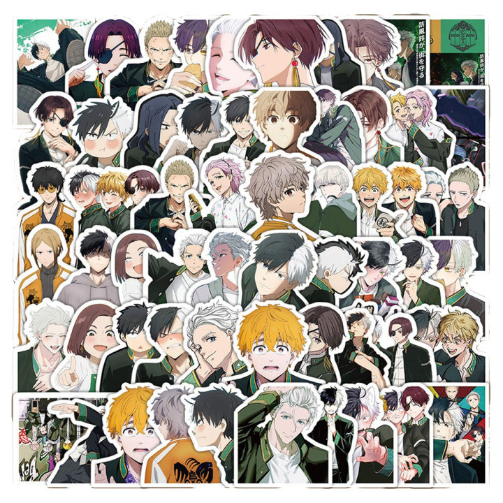 10/30/50pcs Cool Wind Breaker Anime Stickers Haruka Sakura Hayato Sou Decals Motorcycle Fridge Laptop Decoration Sticker Kid Toy