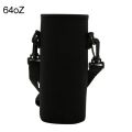 18oZ/36oZ/64oZ Thermos Bottle Cover Portable Double Water Bottle Carrier Soft Silicone Insulated Cup Cover Bag With Strap. 