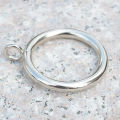 40 Pack Curtain Rings, 38mm Internal Diameter iron Curtains Rings Hanging Rings for Curtains and Rods, Silver. 