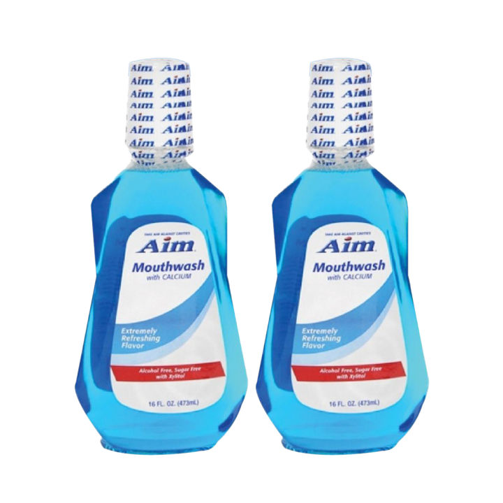 ( Pack of 2) 𝐖𝐁𝐌 𝐀𝐢𝐦 Mouthwash Extremely Refreshing Flavor- 473 Ml Best