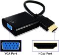 HDMI to VGA Cable Converter, Support Full HD 1080P for PC Computer PS3 PS4 Game Player HDMI Cable. 