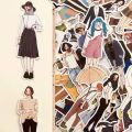 Cute Girls Stickers Waterproof Diary Notebook Scrapbooking Decoration Paper Stationery DIY Sticker School Supply. 