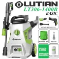LUTIAN - LT306-1400B -110 BAR HIGH CAR PRESSURE WASHER - 1400 WATTS - AUTO START - SELF PRIMING - PORTABLE - 2 IN 1 GUN ( LONG & SHORT). 