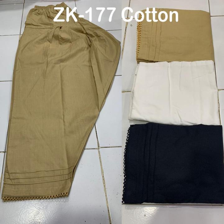 SHALWAR COTTON PINTEX WITH PAINCHA LACE FOR GIRLS/WOMEN