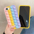 Fidget Toy Case Pop Bubble Silicone Rubber Phone Cover For VIVO Y81 Y83 Pop it Cases. 