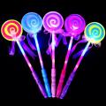 LED Light up Flashing Fairy Magic Wand Princess Lollipop Stick Girl Xmas Gift. 