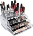 Acrylic Big Size Cosmetic Makeup Organizer Storage Box Case Container Rack. 