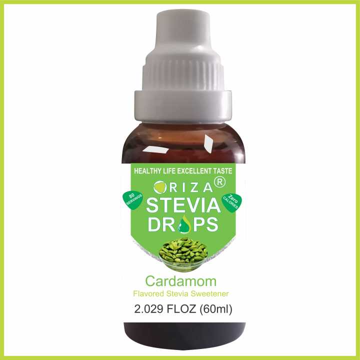 Oriza Stevia Cardamom Liquid Drops 60ml Keto Sugar