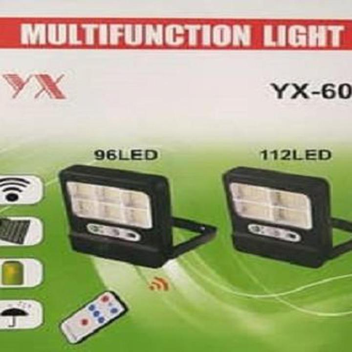 Multifunction 360 Degree Rotatable Remote Control LED Solar Light Wall Lamp Flashlight, Zero Electricity Charges with Built-in Solar Rechargeable Battery, with Human Induction, Intelligent Lighting Control, Waterproof – Model: YX-606
